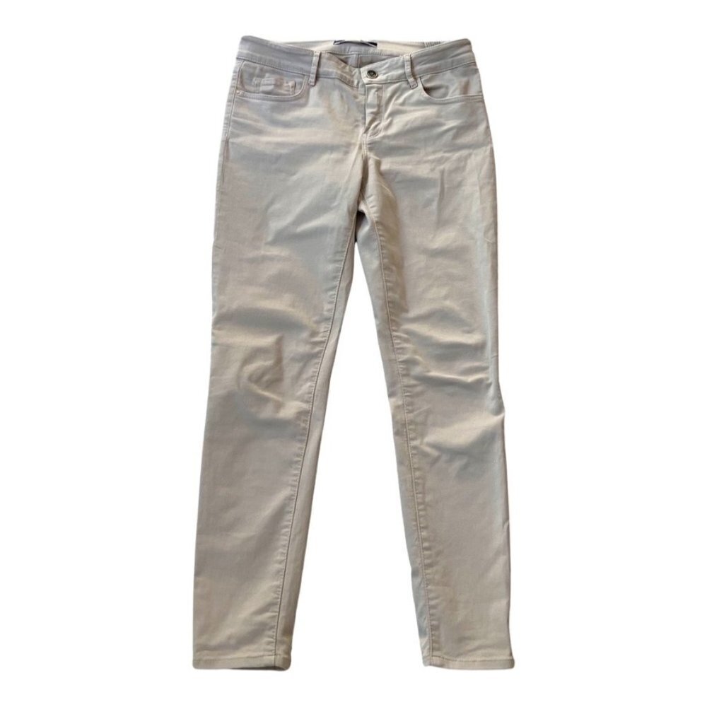 Massimo Dutti cream tone skinny fit jeans size 6